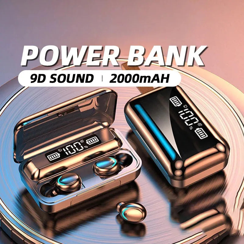 Wireless Headphones Hifi Stereo Sports Waterproof Earbuds